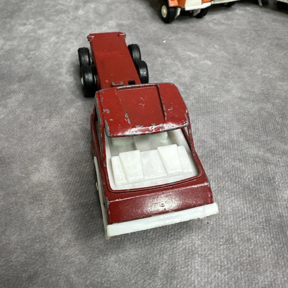 Tootsie Toy Truck Lot Metal Die Cast Chicago Dozer Roller Pick Up Red Green 1970